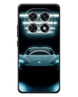 Чохол для Xiaomi Poco M8 з картинкою «Tesla в неоні»