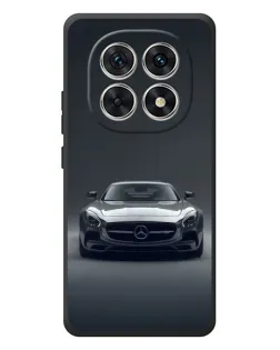 Чехол для Xiaomi Poco M8 с картинкой «Mercedes на черном»