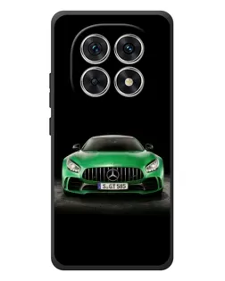 Чехол для Xiaomi Poco M8 с картинкой «Mercedes — неоновый лого»