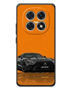 Чехол для Xiaomi Poco M8 с картинкой «Оранжевый Mercedes AMG»