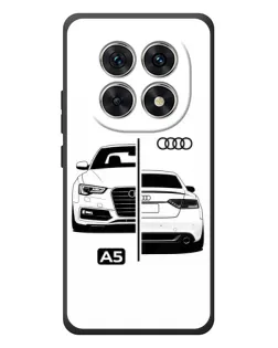 Чохол для Xiaomi Poco M8 з картинкою «Audi — контрастний дизайн»