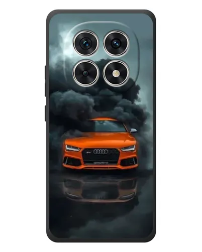 Чохол для Xiaomi Poco M8 з картинкою «Audi у хмарах диму»