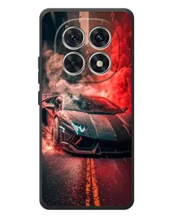 Чохол для Xiaomi Poco M8 з картинкою «Lamborghini червоний дим»