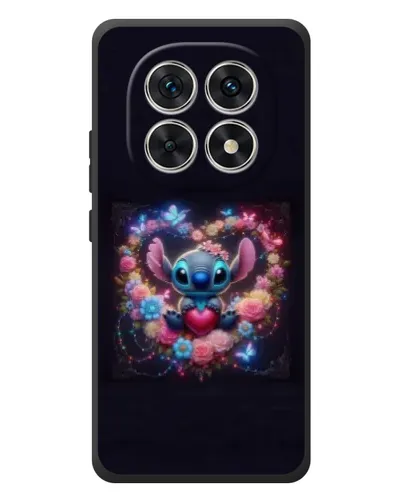 Чехол для Xiaomi Poco M8 с картинкой «Stitch в цветах»