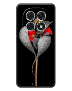 Чохол для Xiaomi Poco M8 з картинкою «Срібна фантазійна квітка»