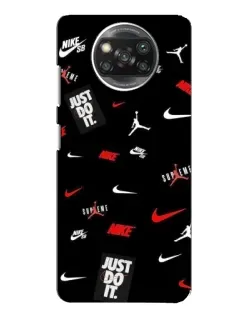 Чехол для Xiaomi POCO X3 Pro с картинкой «Nike Mix Pattern»