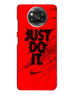 Чехол для Xiaomi POCO X3 Pro с картинкой «Nike Just Do It»