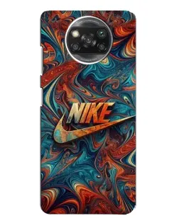 Чехол для Xiaomi POCO X3 Pro с картинкой «Nike в абстракции»