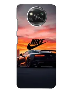 Чехол для Xiaomi POCO X3 Pro с картинкой «Nike и суперкар»