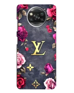 Чехол для Xiaomi POCO X3 Pro с картинкой «Цветочный Louis Vuitton»