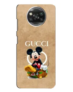 Чехол для Xiaomi POCO X3 Pro с картинкой «Микки Маус Gucci — крафт»