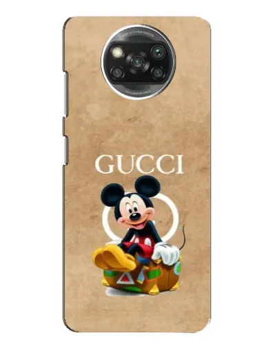 Чехол для Xiaomi POCO X3 Pro с картинкой «Микки Маус Gucci — крафт» Чехол для Xiaomi POCO X3 Pro с картинкой «Микки Маус Gucci — крафт»