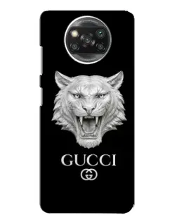 Чехол для Xiaomi POCO X3 Pro с картинкой «Gucci — серебряный лев»