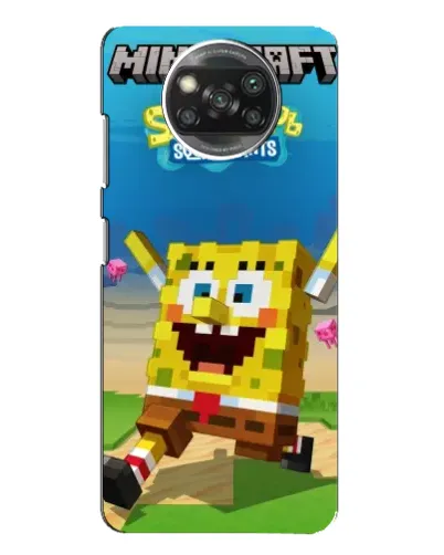 Чехол для Xiaomi POCO X3 Pro с картинкой «Губка Боб Minecraft» Чехол для Xiaomi POCO X3 Pro с картинкой «Губка Боб Minecraft»