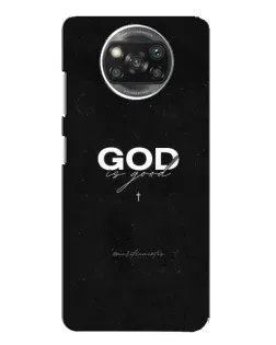 Чехол для Xiaomi POCO X3 Pro с картинкой «GOD — Бог над всем»