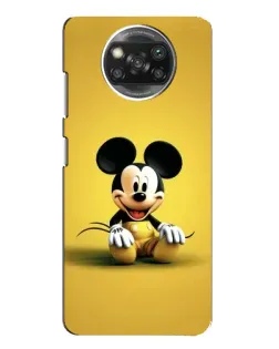 Чехол для Xiaomi POCO X3 Pro с картинкой «Микки на желтом»