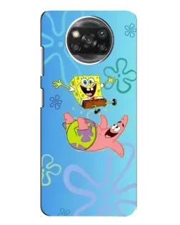 Чехол для Xiaomi POCO X3 Pro с картинкой «Спанч Боб и Патрик»