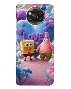 Чехол для Xiaomi POCO X3 Pro с картинкой «Губка Боб Патрик»
