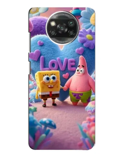Чехол для Xiaomi POCO X3 Pro с картинкой «Губка Боб Патрик»
