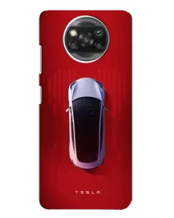 Чехол для Xiaomi POCO X3 Pro с картинкой «Tesla Top View»