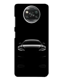 Чехол для Xiaomi POCO X3 Pro с картинкой «Силуэт Tesla Night»