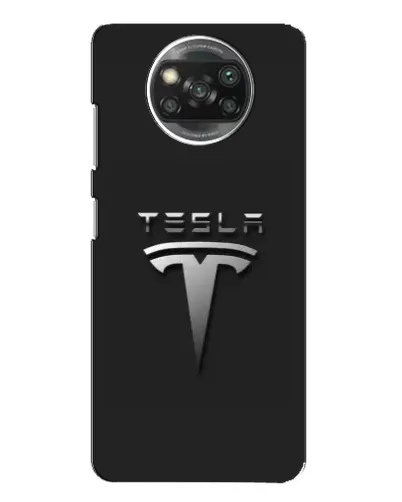 Чехол для Xiaomi POCO X3 Pro с картинкой «Стальной логотип Tesla» Чехол для Xiaomi POCO X3 Pro с картинкой «Стальной логотип Tesla»