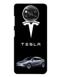 Чехол для Xiaomi POCO X3 Pro с картинкой «Tesla Model Y»