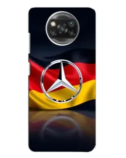 Чехол для Xiaomi POCO X3 Pro с картинкой «Mercedes — флаг Германии»