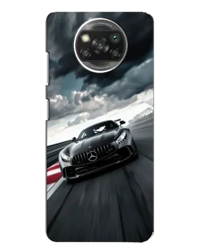 Чехол для Xiaomi POCO X3 Pro с картинкой «Гоночный Mercedes AMG»