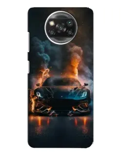Чехол для Xiaomi POCO X3 Pro с картинкой «Lamborghini дымная эстетика»