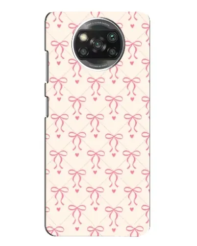Чехол для Xiaomi POCO X3 Pro с картинкой «Розовые бантики Coquette» Чехол для Xiaomi POCO X3 Pro с картинкой «Розовые бантики Coquette»