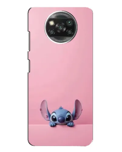Чехол для Xiaomi POCO X3 Pro с картинкой «Stitch выглядывает»