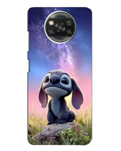 Чехол для Xiaomi POCO X3 Pro с картинкой «Стич на рассвете»