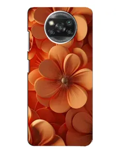 Чехол для Xiaomi POCO X3 Pro с картинкой «Оранжевый макро цветок»