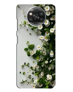 Чехол для Xiaomi POCO X3 Pro с картинкой «Ветка мелких белых цветов»