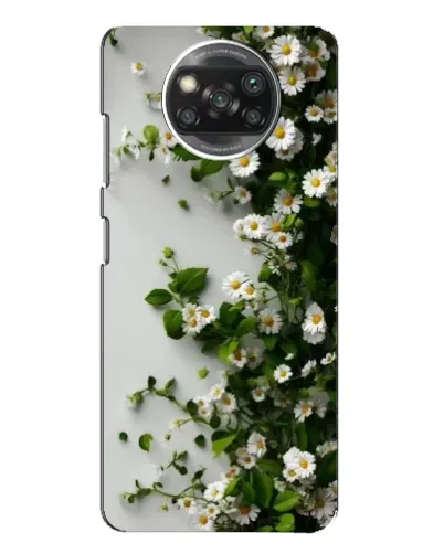 Чехол для Xiaomi POCO X3 Pro с картинкой «Ветка мелких белых цветов» Чехол для Xiaomi POCO X3 Pro с картинкой «Ветка мелких белых цветов»