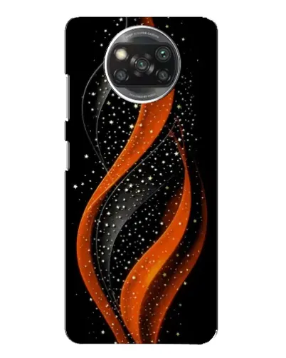 Чехол для Xiaomi POCO X3 Pro с картинкой «Огненная звездная волна»