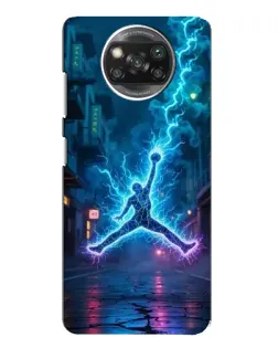 Чехол для Xiaomi POCO X3 с картинкой «Jordan Gold Jumpman»