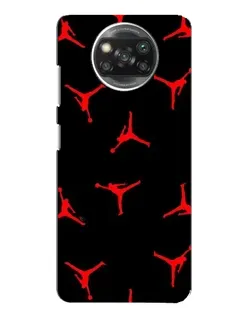 Чехол для Xiaomi POCO X3 с картинкой «Jordan Red Pattern»
