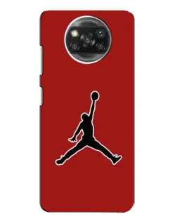 Чехол для Xiaomi POCO X3 с картинкой «Jordan Red Back»