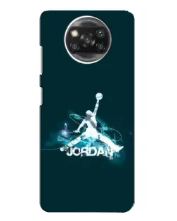 Чехол для Xiaomi POCO X3 с картинкой «Jordan Blue Fire»