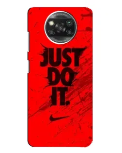 Чехол для Xiaomi POCO X3 с картинкой «Nike Just Do It»