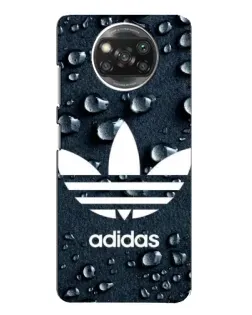 Чехол для Xiaomi POCO X3 с картинкой «Adidas Trefoil Blue»