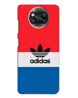 Чехол для Xiaomi POCO X3 с картинкой «Ретро блоки Adidas»