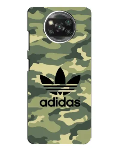 Чехол для Xiaomi POCO X3 с картинкой «Милитари стиль Adidas»