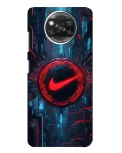 Чехол для Xiaomi POCO X3 с картинкой «Техногенный стиль Nike» Чехол для Xiaomi POCO X3 с картинкой «Техногенный стиль Nike»