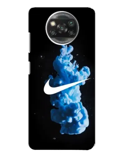 Чехол для Xiaomi POCO X3 с картинкой «Nike и синий дым» Чехол для Xiaomi POCO X3 с картинкой «Nike и синий дым»