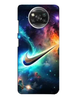 Чехол для Xiaomi POCO X3 с картинкой «Космический Nike Swoosh» Чехол для Xiaomi POCO X3 с картинкой «Космический Nike Swoosh»