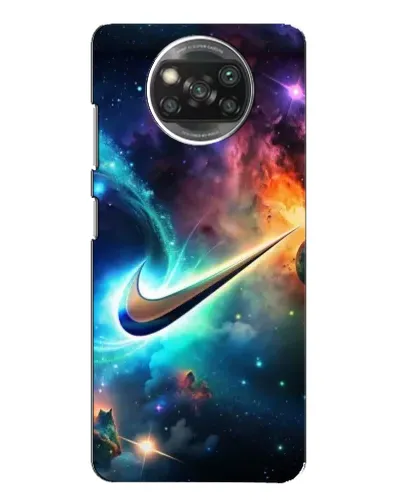 Чехол для Xiaomi POCO X3 с картинкой «Космический Nike Swoosh» Чехол для Xiaomi POCO X3 с картинкой «Космический Nike Swoosh»