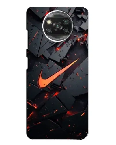 Чехол для Xiaomi POCO X3 с картинкой «Nike — эффект разломов» Чехол для Xiaomi POCO X3 с картинкой «Nike — эффект разломов»